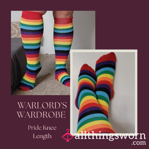 Warlord's Wardrobe: Pride Knee-High Sockies🏳‍🌈