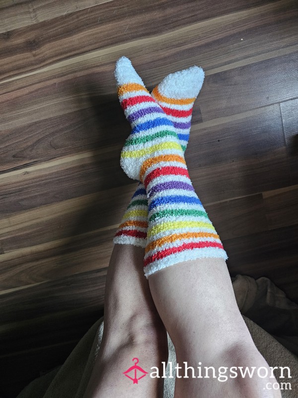 Little Teaser Video Of Me In My Cute Little Rainbow Socks 🤭