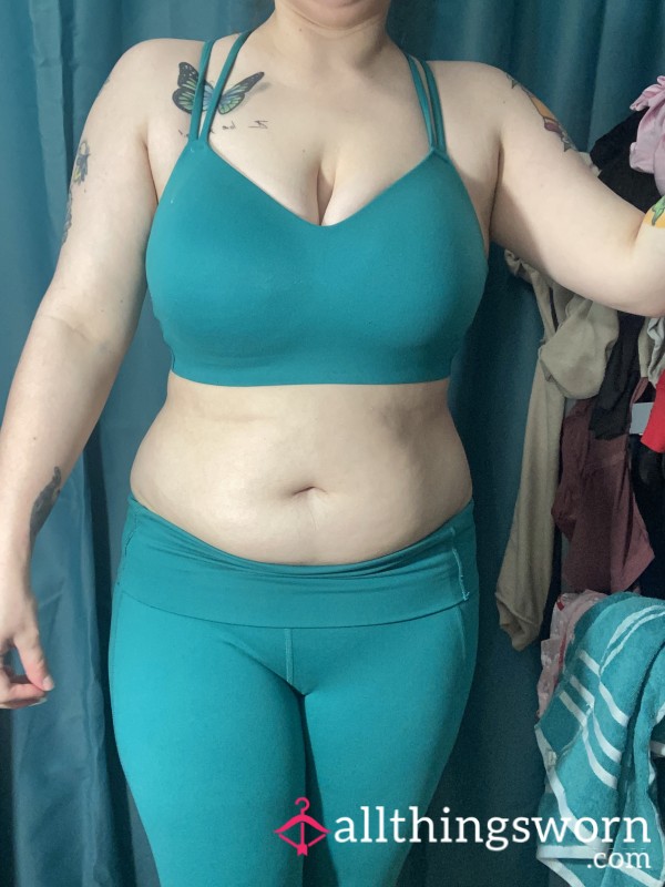 1 Week Wear Teal Work Out Set