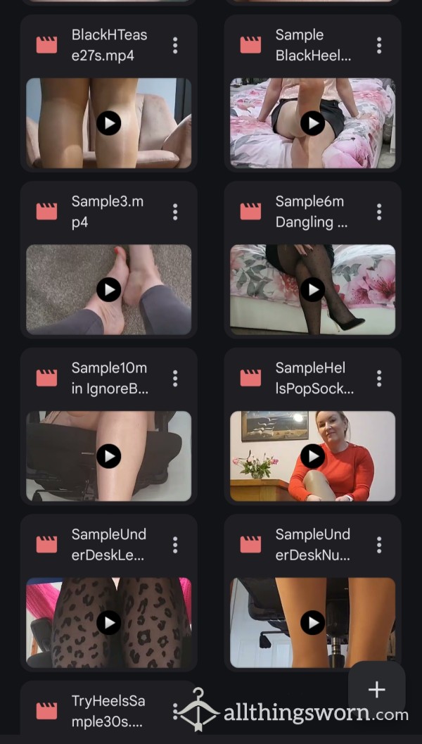 📣 Over 35 Video Teasers- Selection Of My Nylon And Feet Content