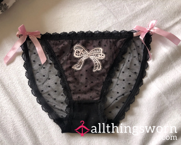 🖤🩷 2 Day Wear Panties, Kawaii Underwear, Girly Panties.🖤🩷