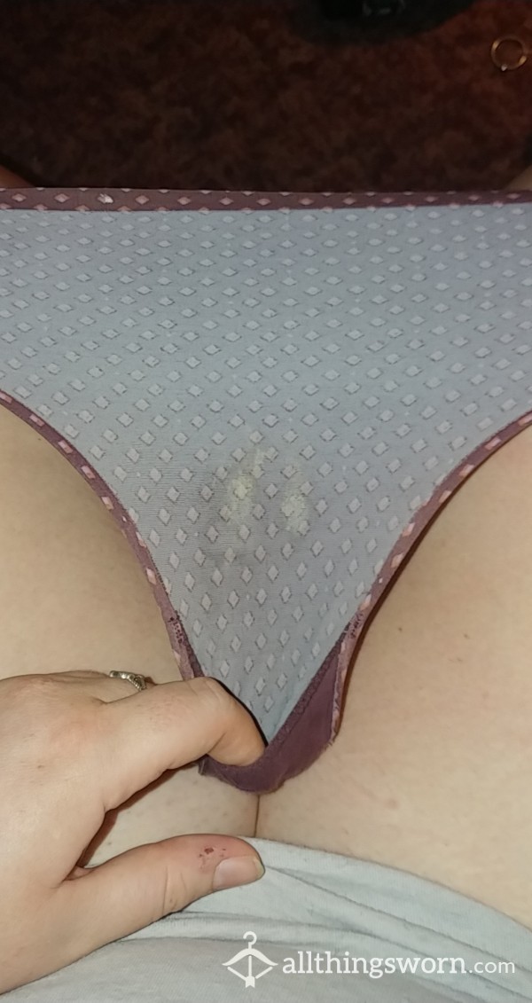 2 Day Worn Maroon Panties