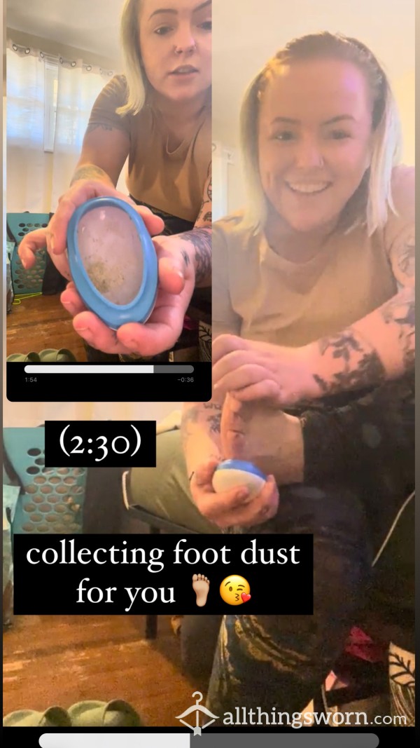 ASMR Feet Shaving 👣 Collecting Foot Dust 🤭 Premade Fetish Video 2:30