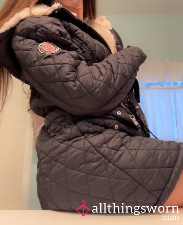 Fur Lined Steve Madden Long Puffer Jacket!! 💯🥵🔥 I’d Love To Satisfy Your Needs And Kinks In Every Single Way Possible!! 💯🥵🎁