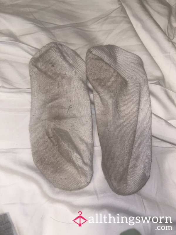 3 Day Smelly Worn White Socks