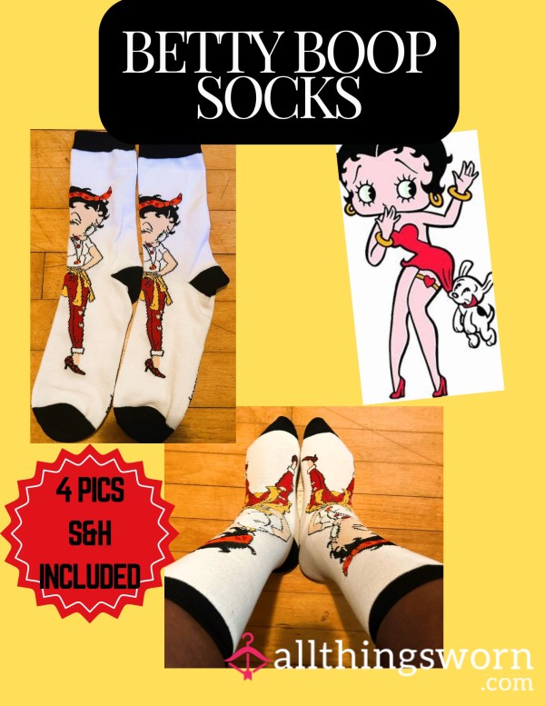 3 Day Wear Mens Size 9-13 Betty Boop Socks