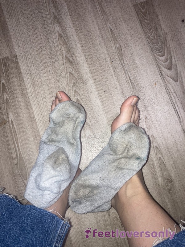 3 Day Worn Ankle Socks. Soft Vinegar/Cheese Scent.