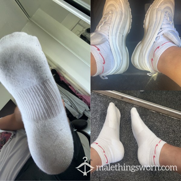3 Day Worn Sweaty Nike Trainer Socks