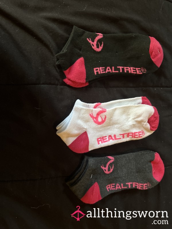 3 Pairs Of Real Tree Ankle Socks