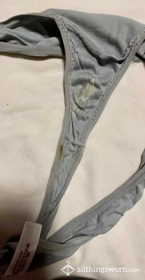 48hr Well Worn G String Thong With Stains 😈