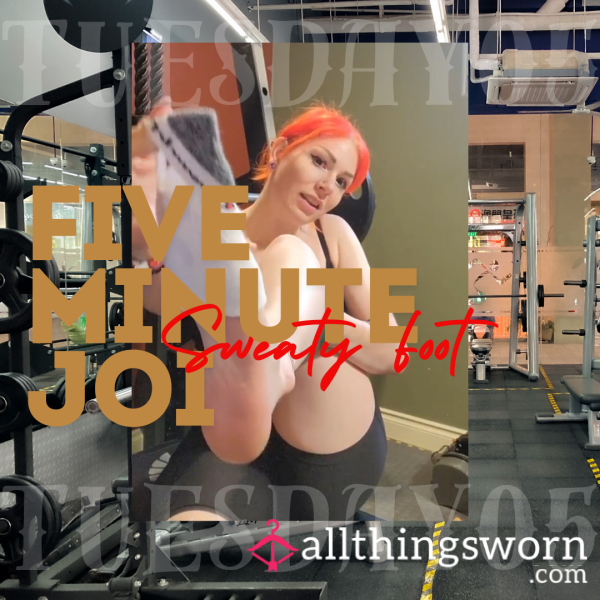 5 Minute Encouraging Sweaty Foot JOI Video