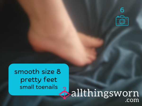 6 Pics-smooth Size 8 Feet | Pretty Feet | Small Toenails Slightly Overgrown