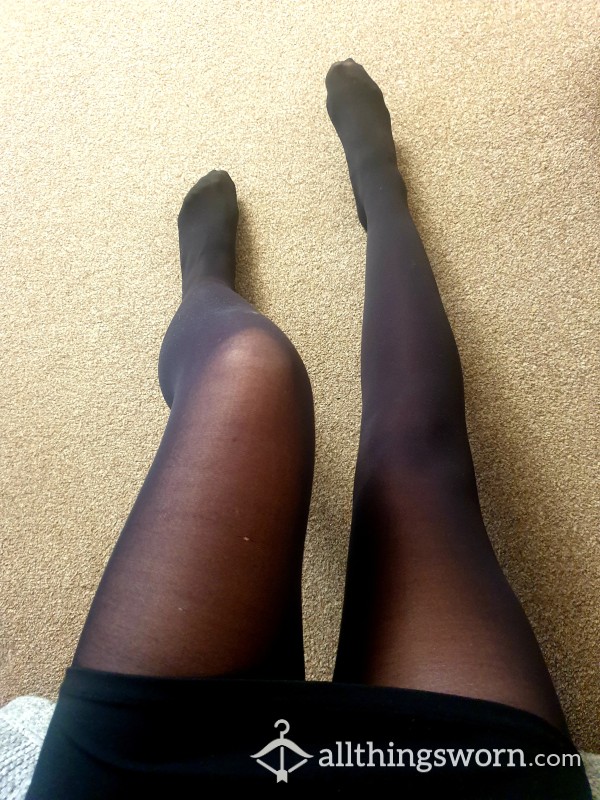 60 Denier Black Tights With 4 Days Wear