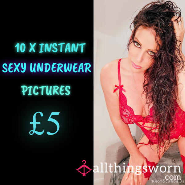 A Collection Of My S**y Underwear Pics - 10 Uncensored Pictures - For Instant Viewing