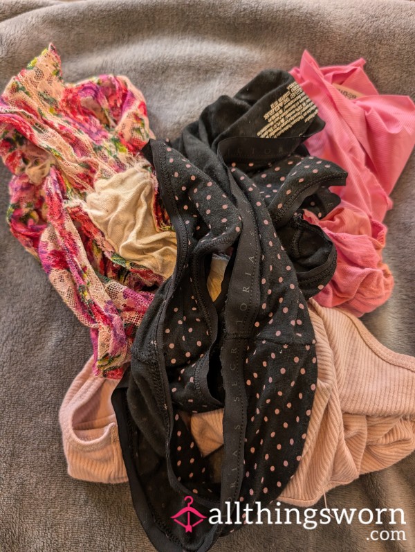 A Pile Of 4 Hamper Panties