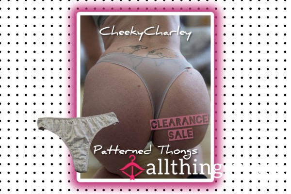 CLEARANCE SALE Patterned Thong 😜