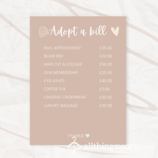 Adopt A Bill / Birthday Treat!