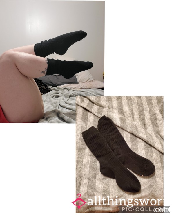 Ankle Socks Ruffled Black Extra Soft Socks