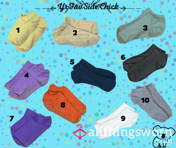 Ankle Socks - Solid Colors (#1-10)