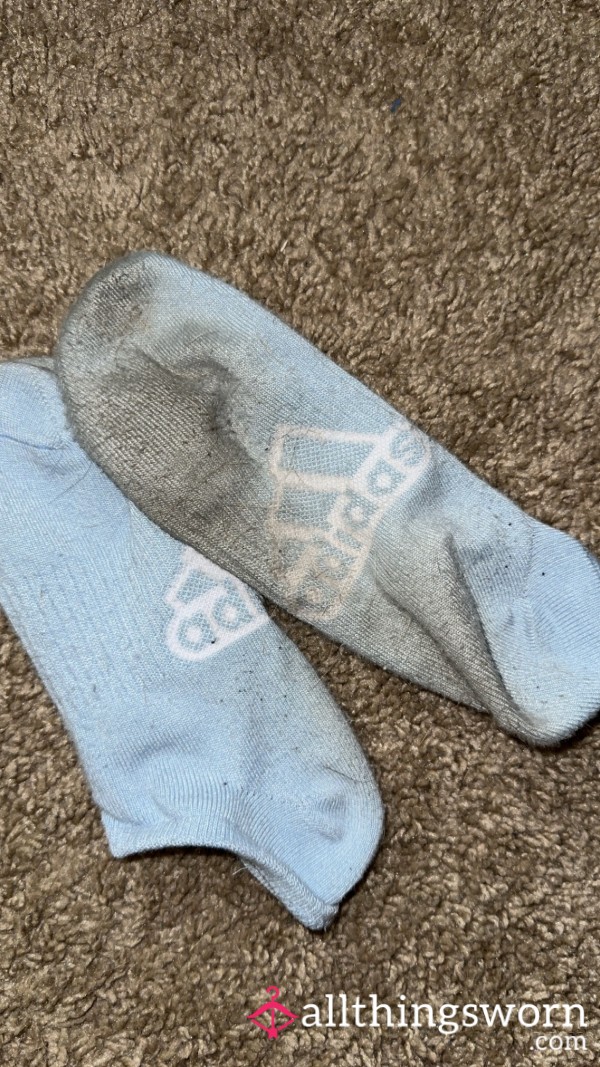 Baby Blue Adidas Soiled Socks 🥴