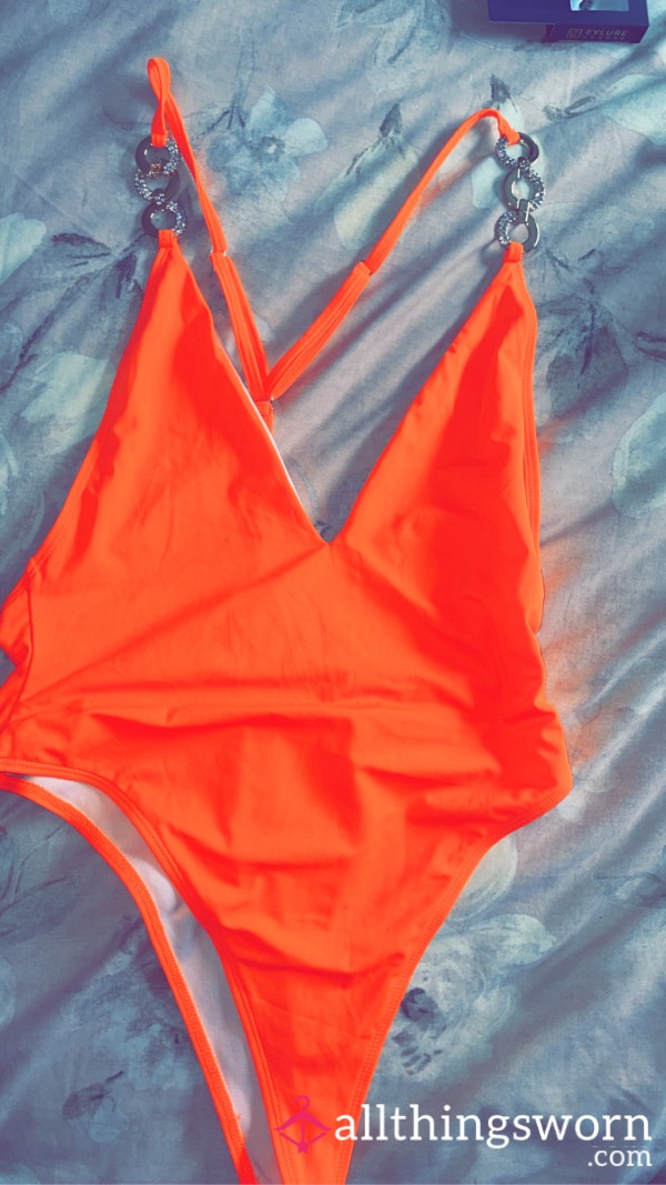 Beautiful Neon Orange Swimsuit