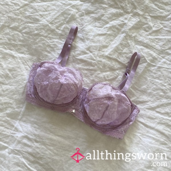 ‘Beija London’ Purple Lace Mesh Bra 30F