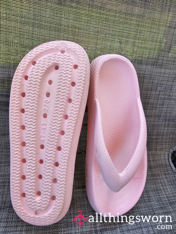 Big, Pink, Squishy Flip-flops