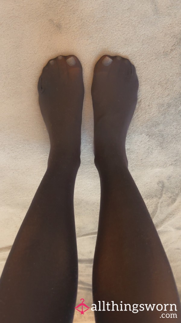 Black 80 Denier Opaque Tights Pantyhose