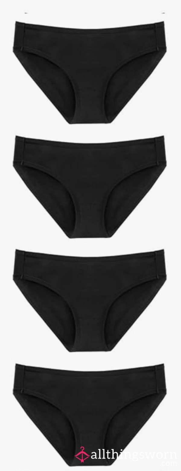 Black 95% Cotton Panties