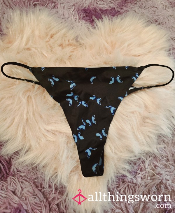 Black And Blue Bu*terfly Thong, You Decide The Wear 💖