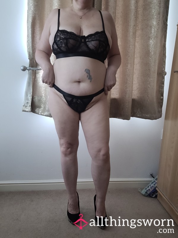 Black Bra And Knickers