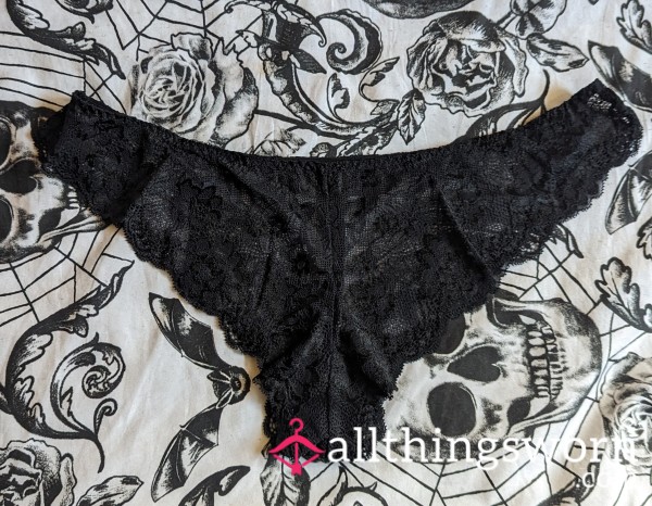 Black Brazilian Lace Panties