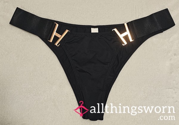 "By The Hearth Collection" Black Coal Thong