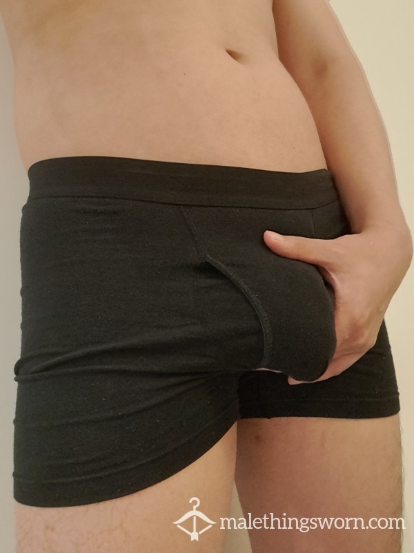 Black Cotton Boxer