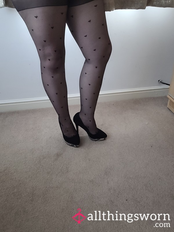 Black Heart Tights