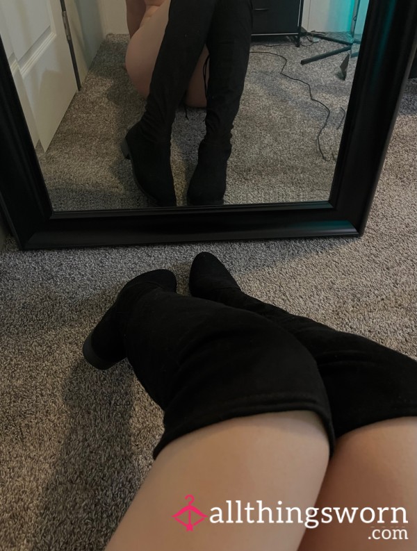 Black Over The Knee Boots