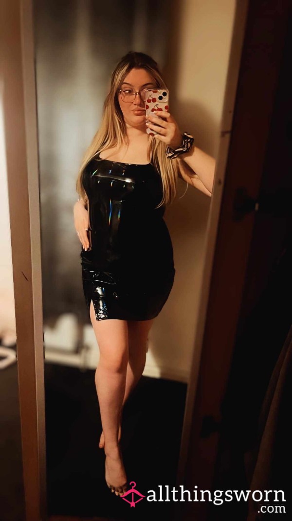 Black PVC Dress