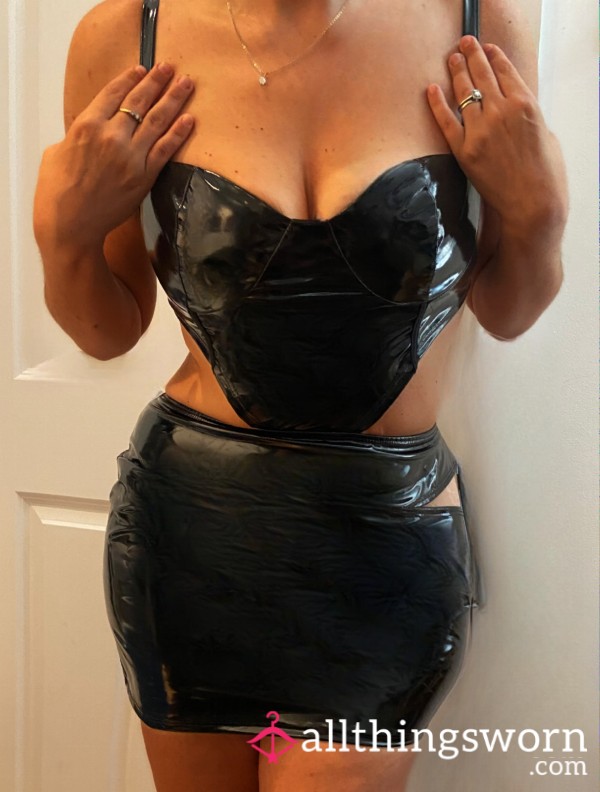 🖤Black PVC Dress🖤