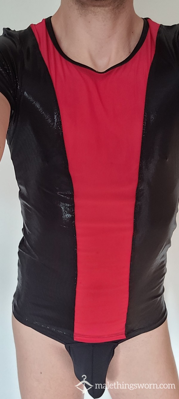 Black-red Party Top