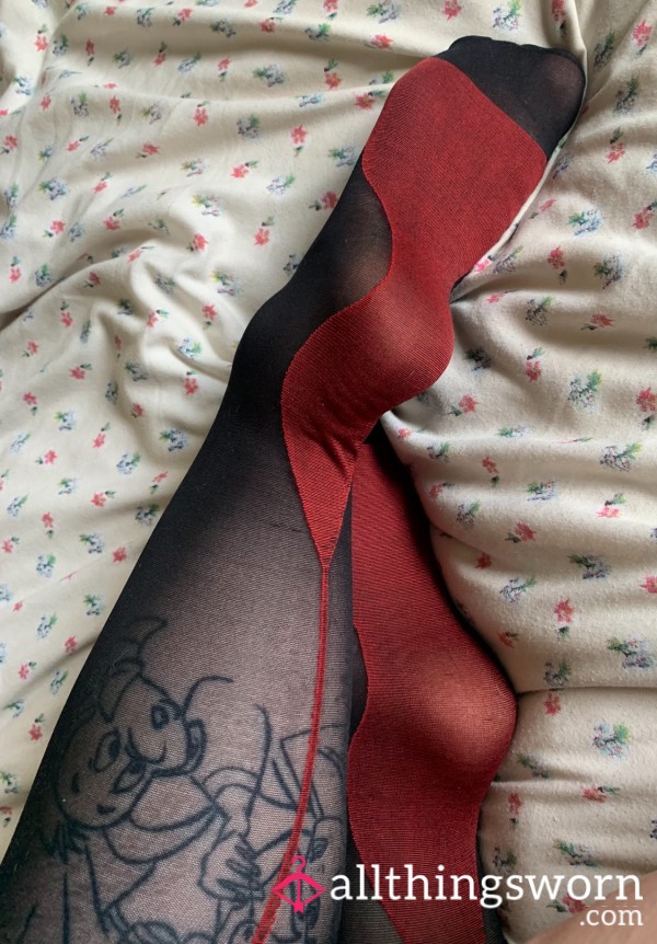 Black & Red Stockings