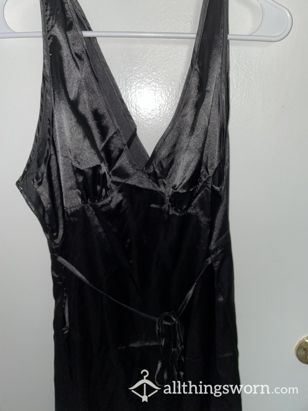 Black S**y Slip Dress XL