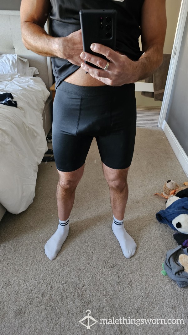 Black Sweaty Compression Shorts