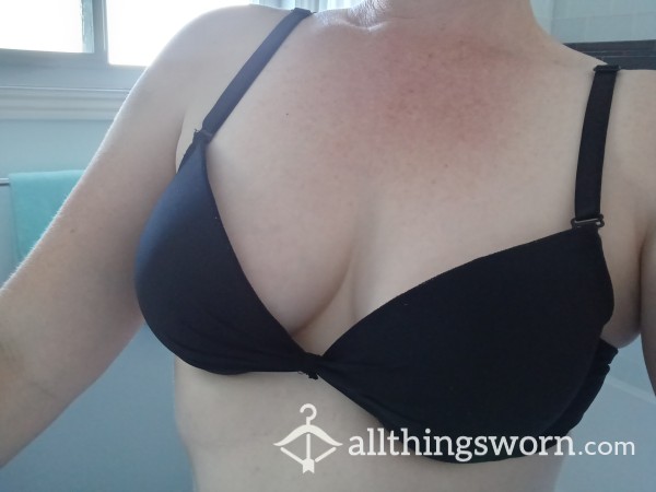 Black Well Worn Bra, 36B