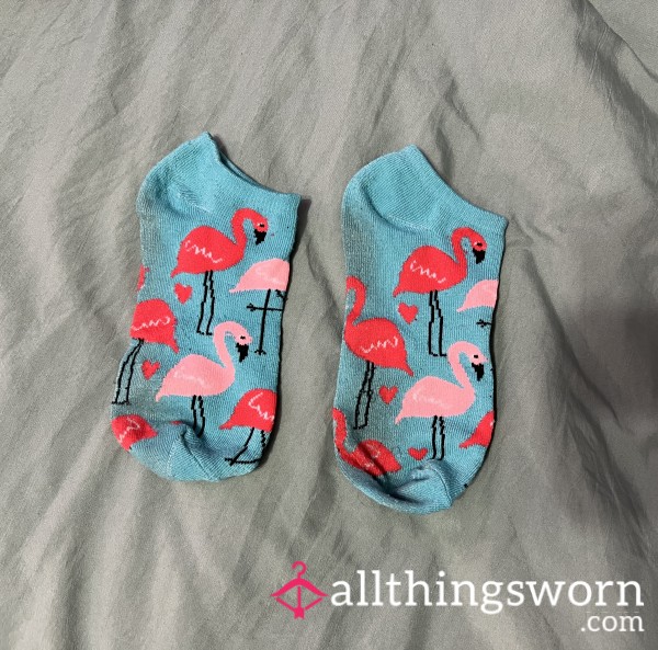 Blue Flamingo Socks For Custom Wear