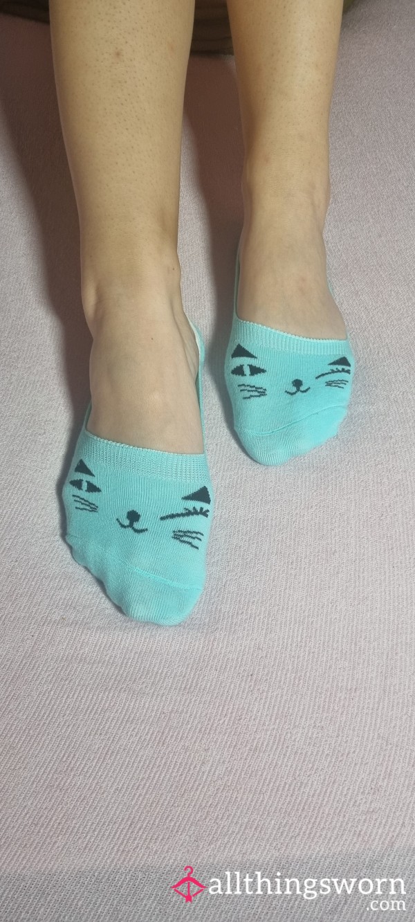 Blue Socks - Worn For 2 Days 💕