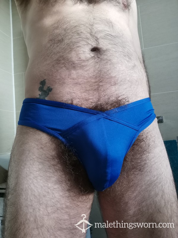 Blue, Soft, Shiny Briefs