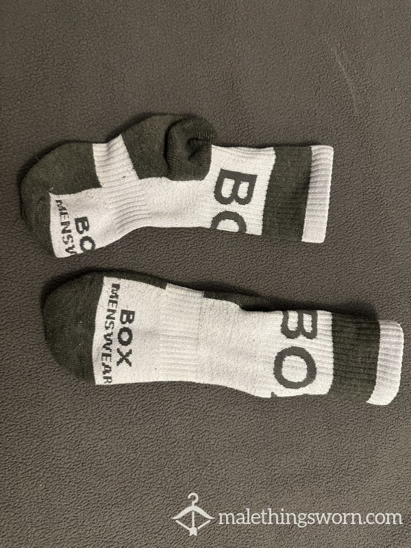 Box Menswear White Socks