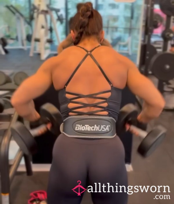 Bra And Leggings Worn By The MuscleGodess