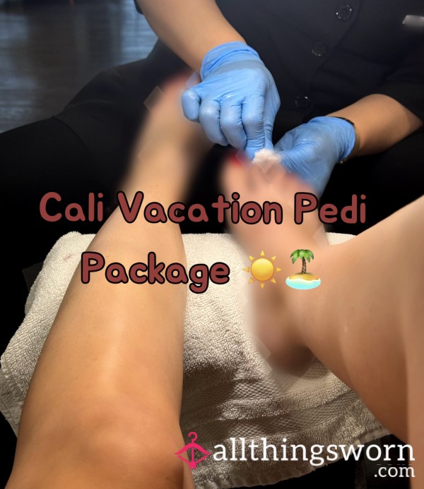 Cali Vacation Pedicure Video - Massage, Oil, Scrub