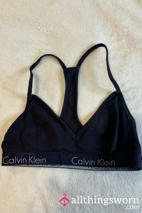 Calvin Klein CK S**y Size Small Navy Blue Bralette